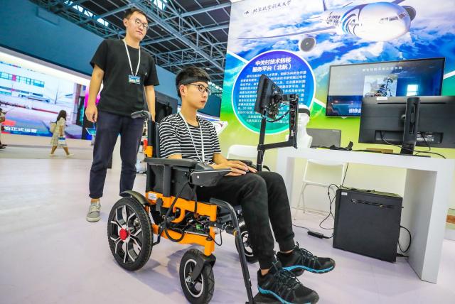 The wheelchair can be controlled by "idea"!