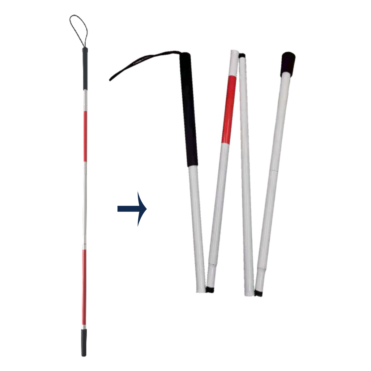 TWA936L Aluminum folding crutch