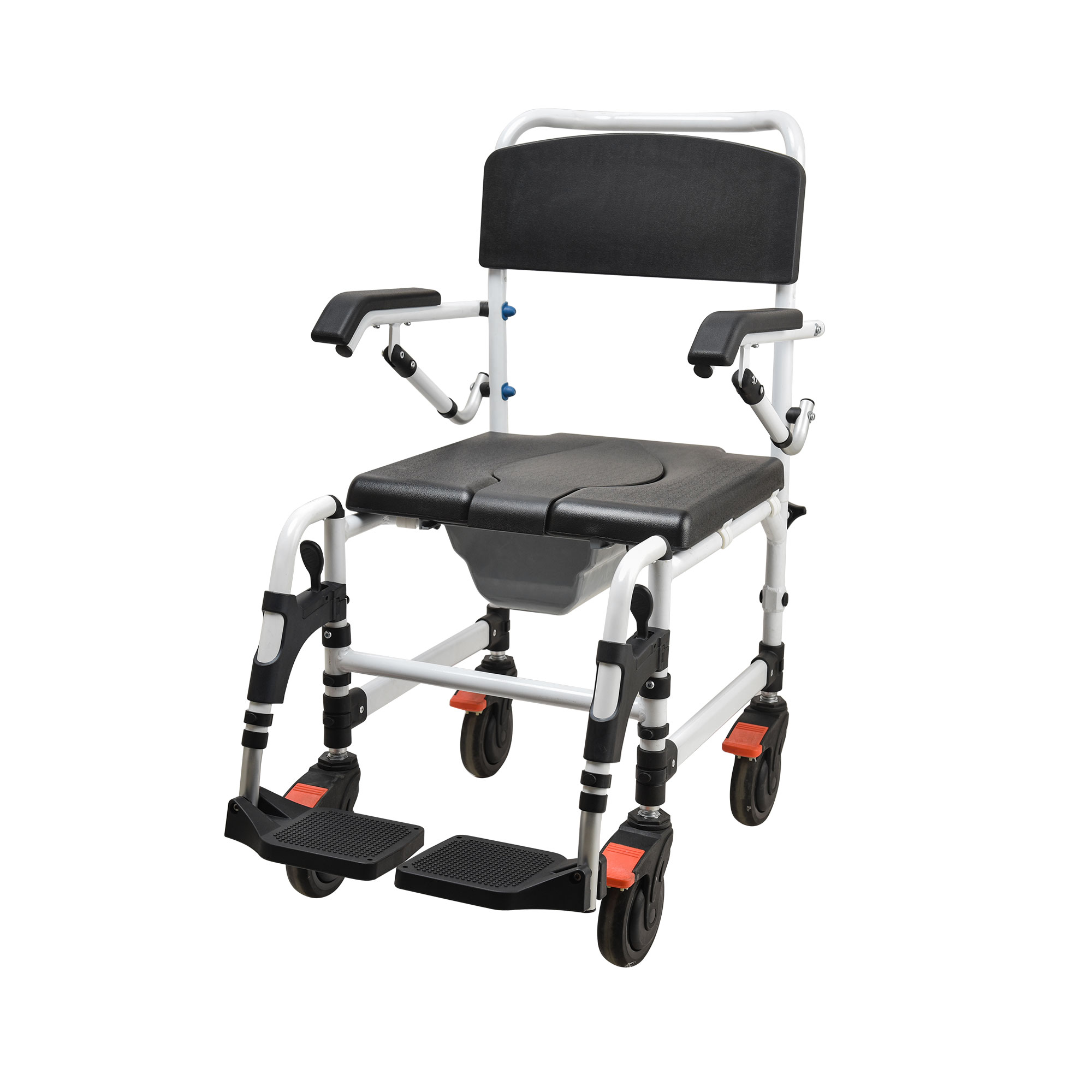 Aluminum Alloy Toilet Bath Chair TCM863 With Small Wheels