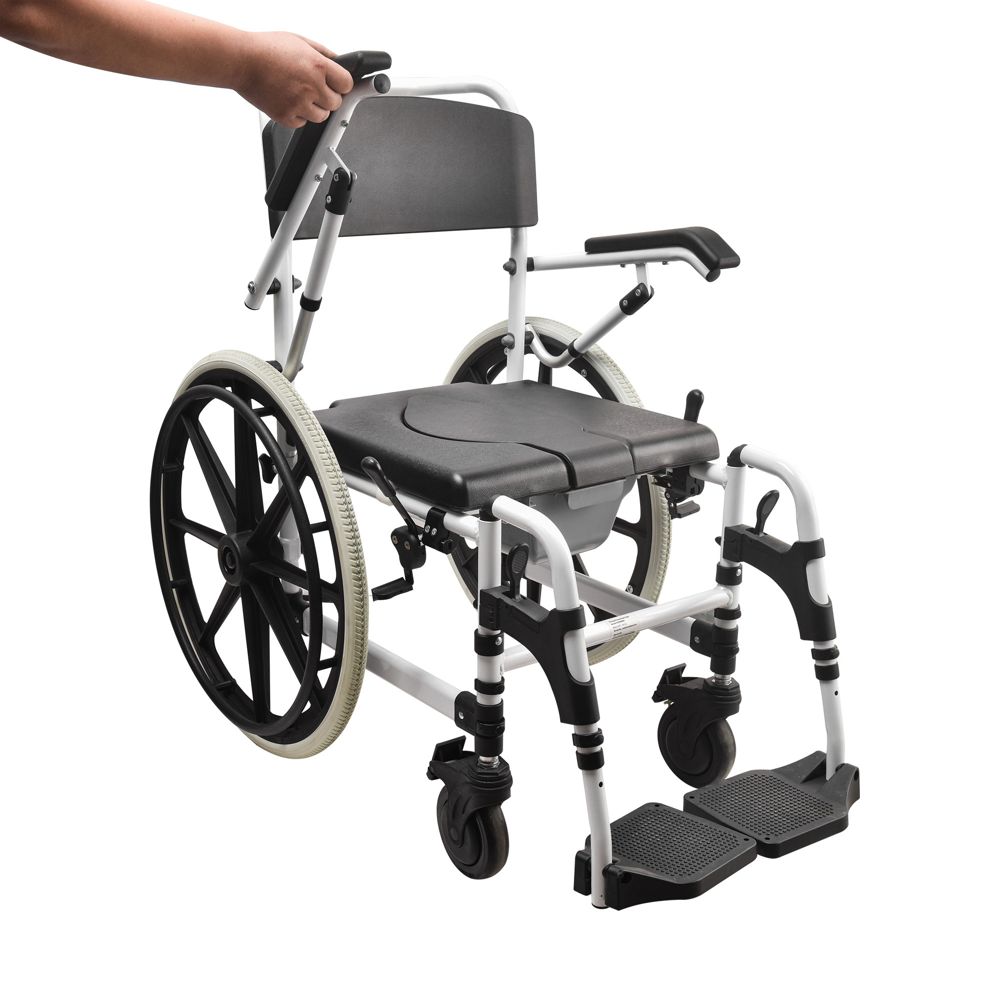 Bathing chair for the disabled and the elderly TCM863 with big wheels
