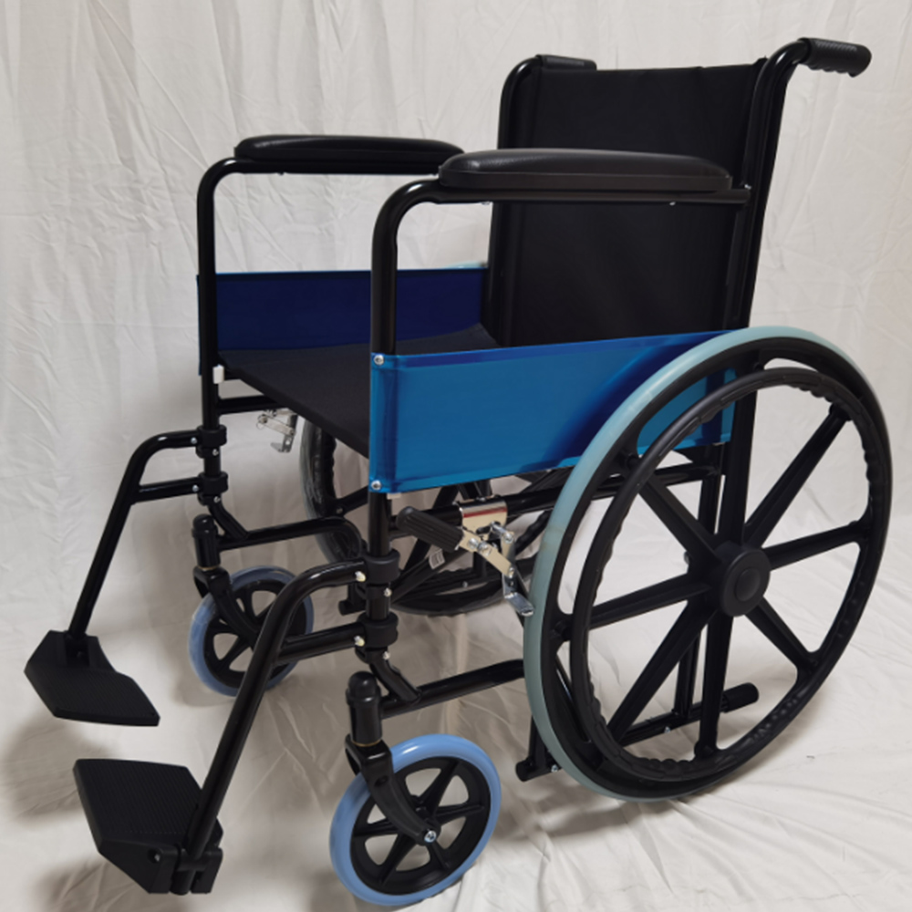 TSW809BF1 Steel frame manual wheelchair for disabled people and elderly people in hospital