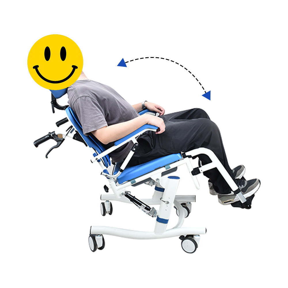 TCM823 Aluminum alloy patient mobility wheelchair with toilet function