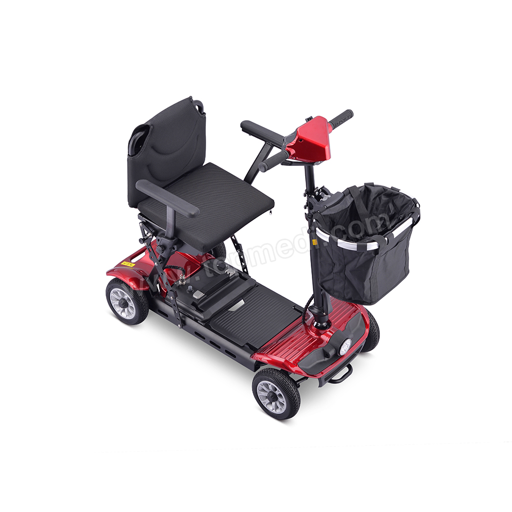 TEW211X Foldable Mobility Scooter for Elderly PU Tires LED Taillight Lightweight