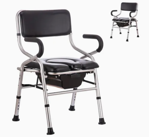 TCM8991U-A Lightweight 76-84cm Height Adjustable Aluminium Shower Chair Bath Bench